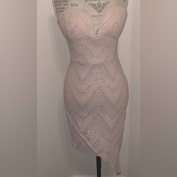 Charlotte Russe Dresses & Skirts - Charlotte Russe SEQUIN Size M Formal Dress Ivory color